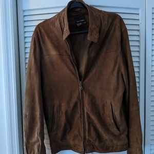 Vintage goat leather bomber jacket